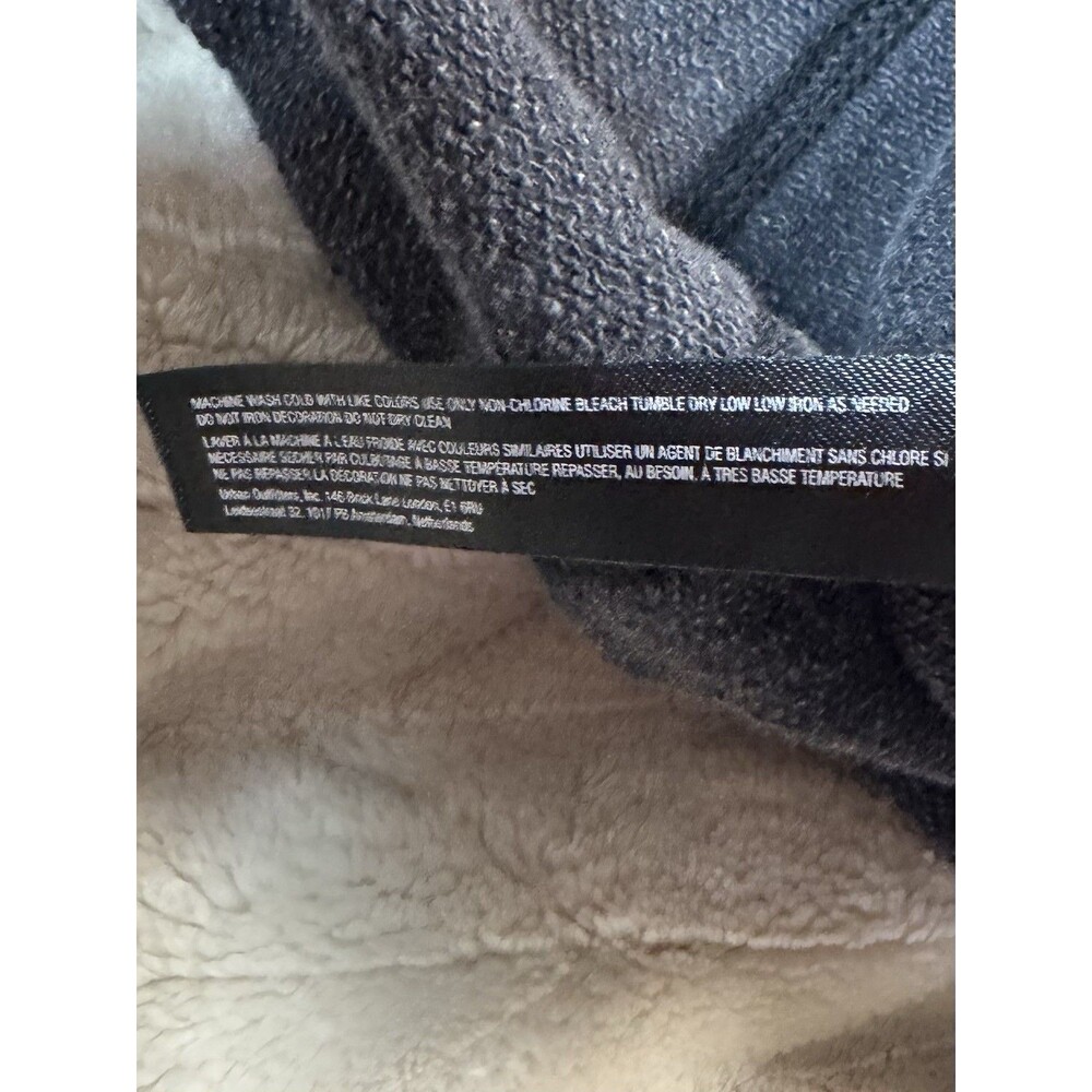 FP Movement Free People Only One Hoodie Women’s L Gray Oversized Raw Seam Zip Up - Picture 9 of 10